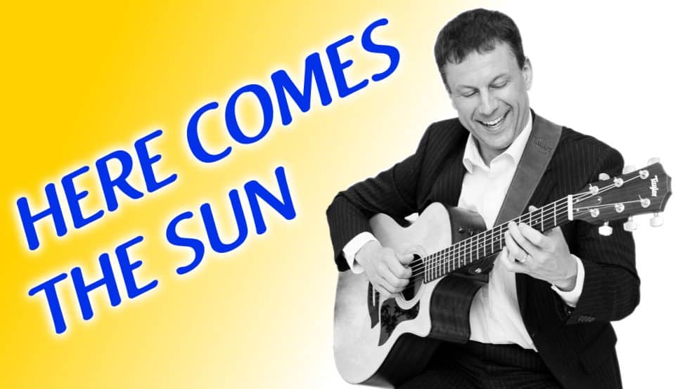 Here Comes The Sun Thumbnail Solo Acoustic Guitar